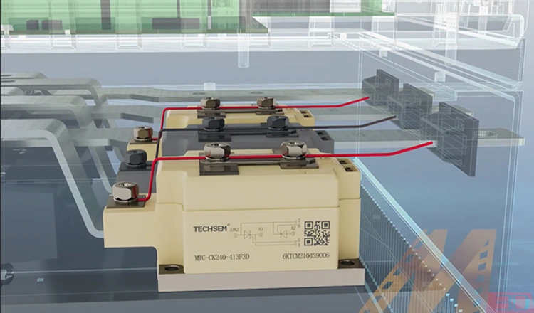 3 phase 480V Built in Bypass Soft Starter 185KW