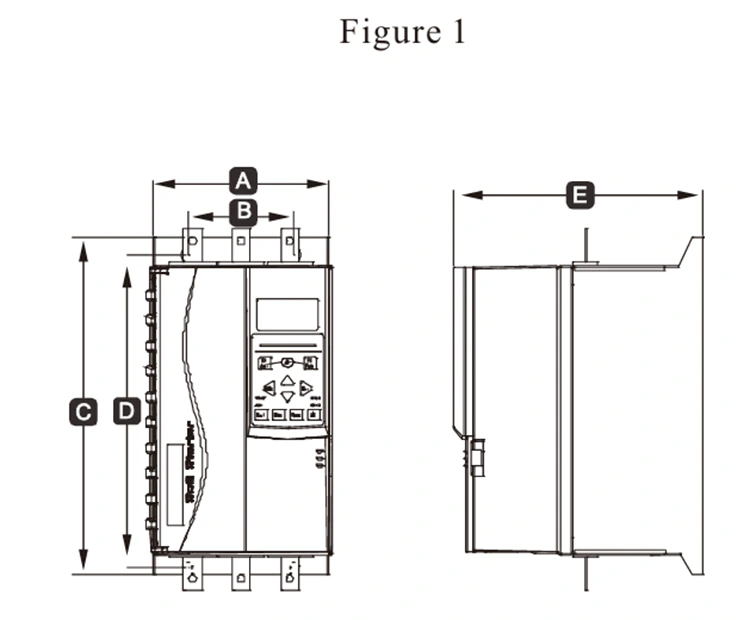 3 phase 480V Built in Bypass Soft Starter 185KW